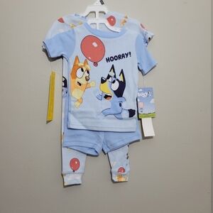 NWT 2 Pc Bluey Kids Pajama Set - Light Blue